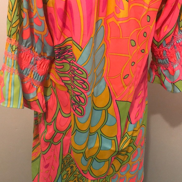 NWT JB Julie Brown NYC Shirt Pink Tropicana Small - Picture 7 of 7